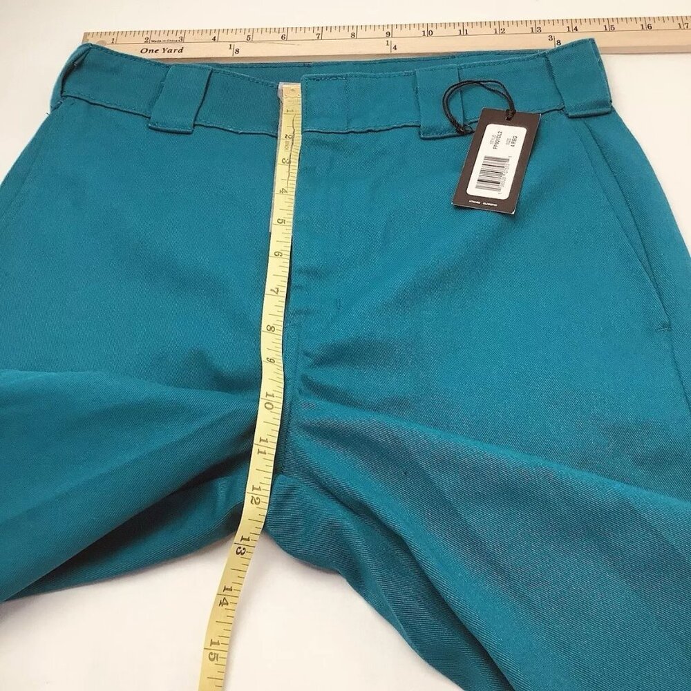 Dickies Women's Aqua Wide Leg Jeans - Picture 9 of 11